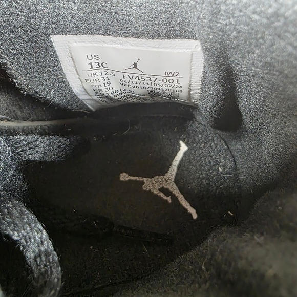 Jordan 4 Retro Black Cat Sneakers Youth Shoes‎ Comfortable Style 13C - Picture 8 of 8